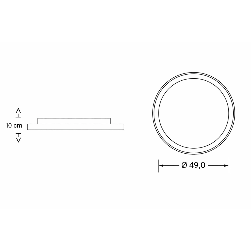 Brilagi - Plafonieră LED reglabilă pentru copii BUNNY LED/83W/230V 3000-6000K Ø 49 cm + telecomandă