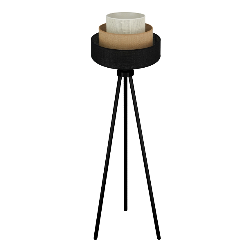 Brilagi - Lampă de podea ASPEN LUNETA 1xE27/15W/230V negru/bej/crem