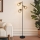 Brilagi - Lampă de podea BASKLITE 3xE27/15W/230V lemn/negru