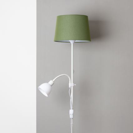Brilagi - Lampă de podea CERIA, 1xE27/100W/230V + 1xE14/25W, alb/verde