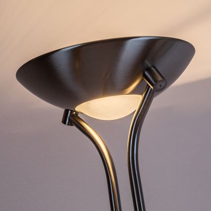 Brilagi - Lampadar cu dimmer SCARLETT, 1x R7s/230W/230V + 1x G9/40W, crom mat