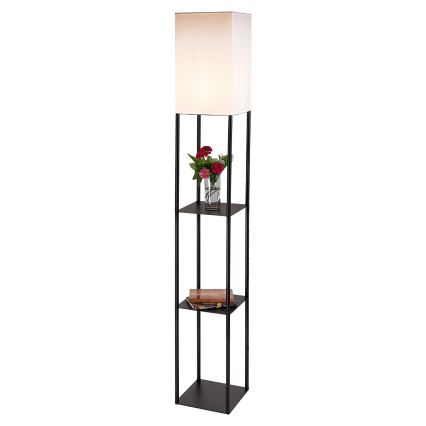 Brilagi - Lampă de podea cu polițe GRADUS 1xE27/40W/230V 150 cm negru/alb