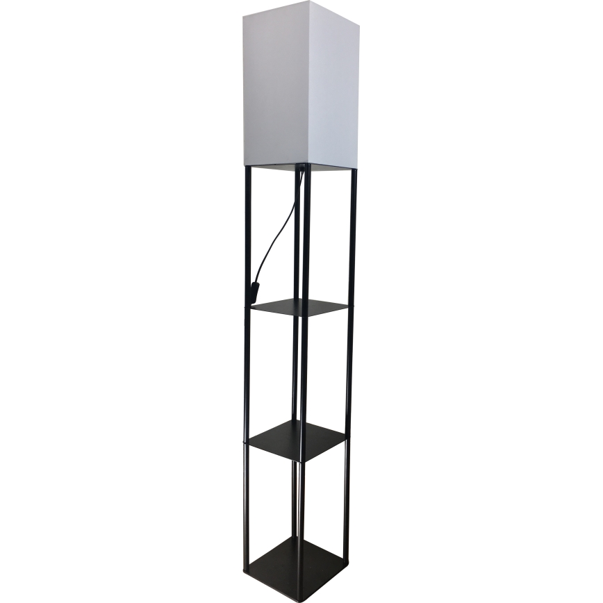 Brilagi - Lampă de podea cu polițe GRADUS 1xE27/40W/230V 150 cm negru/alb