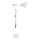 Brilagi - Lampă de podea flexibilă TASKER 1xE27/60W/230V 157 cm albă