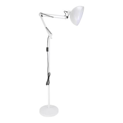 Brilagi - Lampă de podea flexibilă TASKER 1xE27/60W/230V 157 cm albă