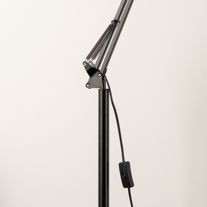 Brilagi - Lampă de podea flexibilă TASKER 1xE27/60W/230V 157 cm neagră