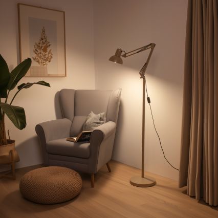 Brilagi - Lampă de podea flexibilă TASKER 1xE27/60W/230V 184 cm bej