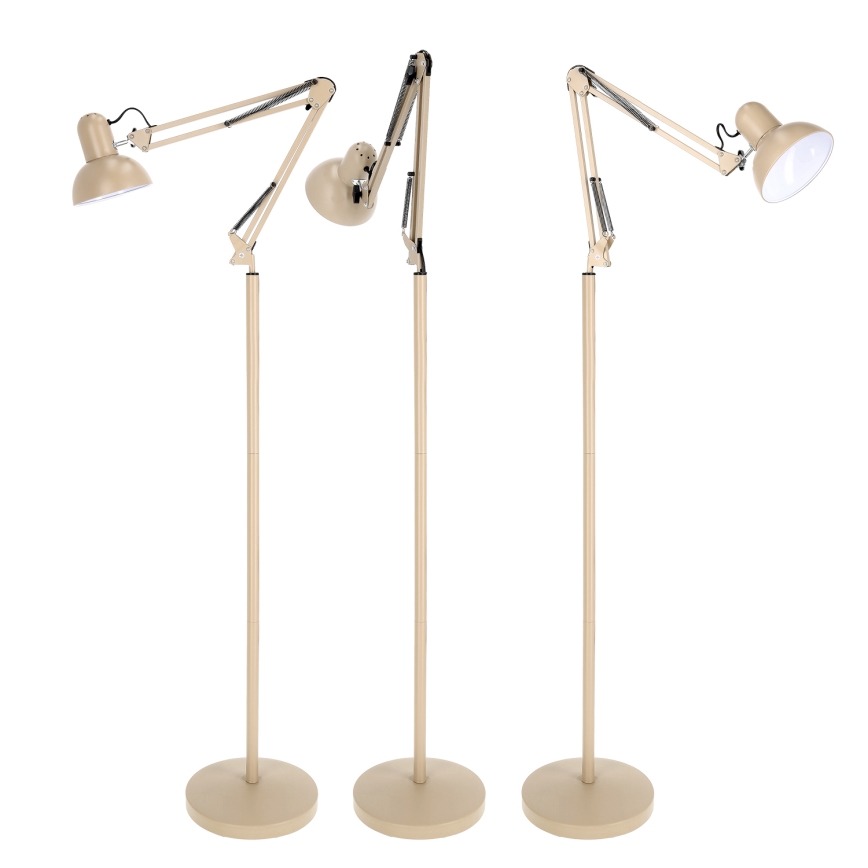 Brilagi - Lampă de podea flexibilă TASKER 1xE27/60W/230V 184 cm bej