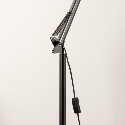 Brilagi - Lampă de podea flexibilă TASKER 1xE27/60W/230V, 184 cm, neagră