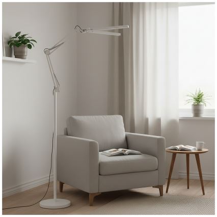 Brilagi - Lampă de podea flexibilă LED reglabilă VARIO LED/14W/230V 3000-6000K 157 cm albă