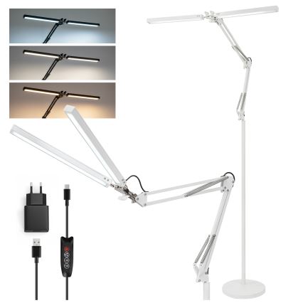 Brilagi - Lampă de podea flexibilă LED reglabilă VARIO LED/14W/230V 3000-6000K 157 cm albă