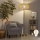 Brilagi - Lampă de podea LED CERIA 1xE27/20W/230V Ø 50 cm bej/auriu