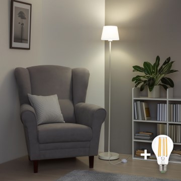 Brilagi - Lampă de podea LED CERIA, 1xE27/40W/230V, Ø 20,5 cm, albă