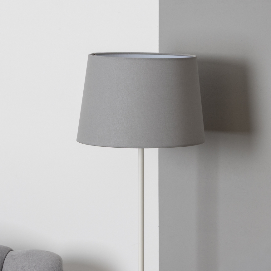 Brilagi - Lampă de podea LED CERIA 1xE27/40W/230V Ø 30 cm gri/alb