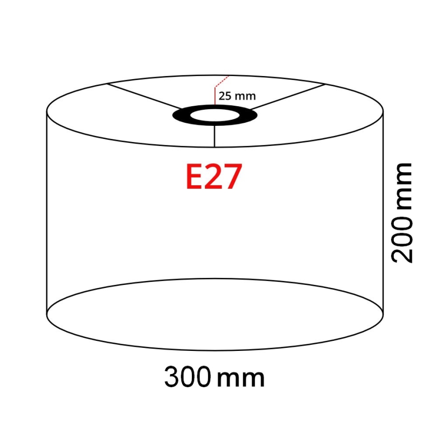 Brilagi - Lampă de podea LED CERIA, 1xE27/40W/230V, Ø 30 cm, negru/alb
