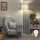 Brilagi - Lampă de podea LED CERIA 1xE27/40W/230V Ø 45 cm gri/alb