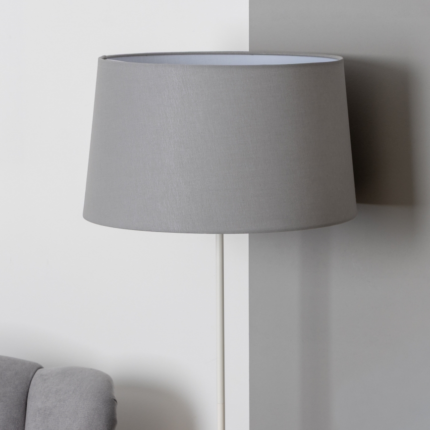 Brilagi - Lampă de podea LED CERIA 1xE27/40W/230V Ø 45 cm gri/alb