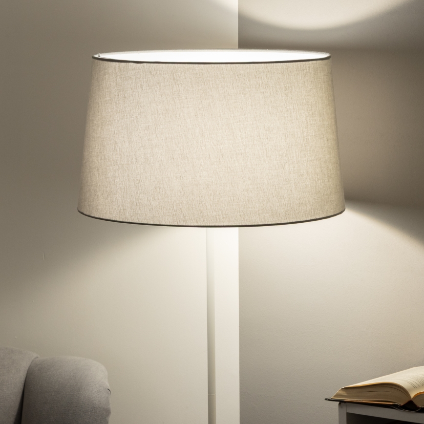 Brilagi - Lampă de podea LED CERIA 1xE27/40W/230V Ø 45 cm gri/alb