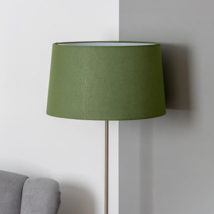 Brilagi - Lampă de podea LED CERIA 1xE27/40W/230V Ø 45 cm verde/crom mat