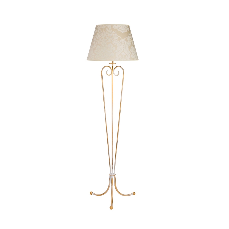 Brilagi - Lampă de podea SONIA 1xE27/15W/230V crem/patină