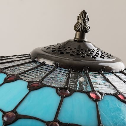 Brilagi - Lampă de podea Tiffany cu vitralii LORAS 2xE27/60W/230V