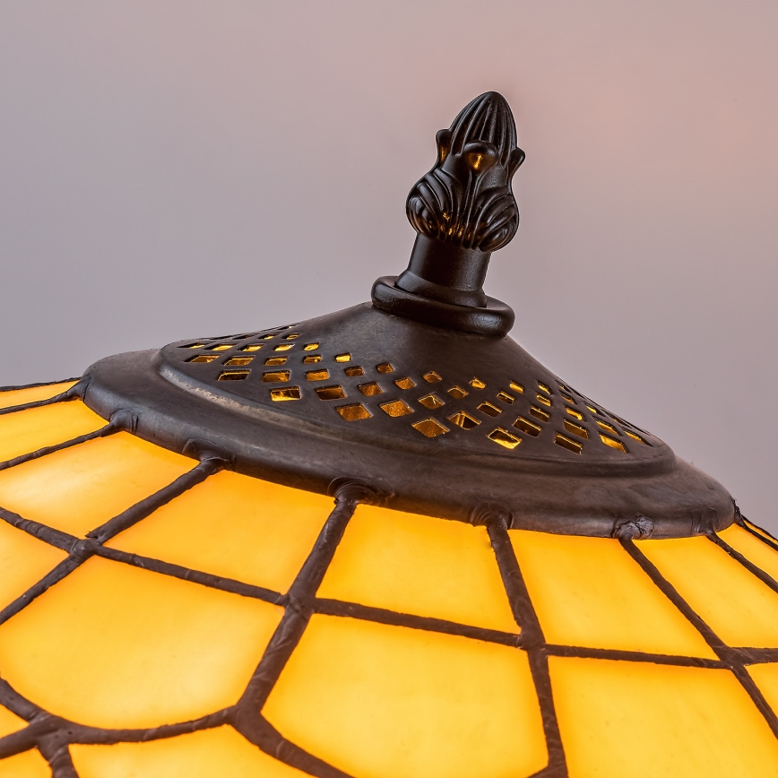 Brilagi - Lampă de podea Tiffany cu vitralii MARGARET 2xE27/60W/230V