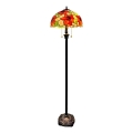 Brilagi - Lampă de podea Tiffany cu vitralii SUNFLOWER 2xE27/60W/230V