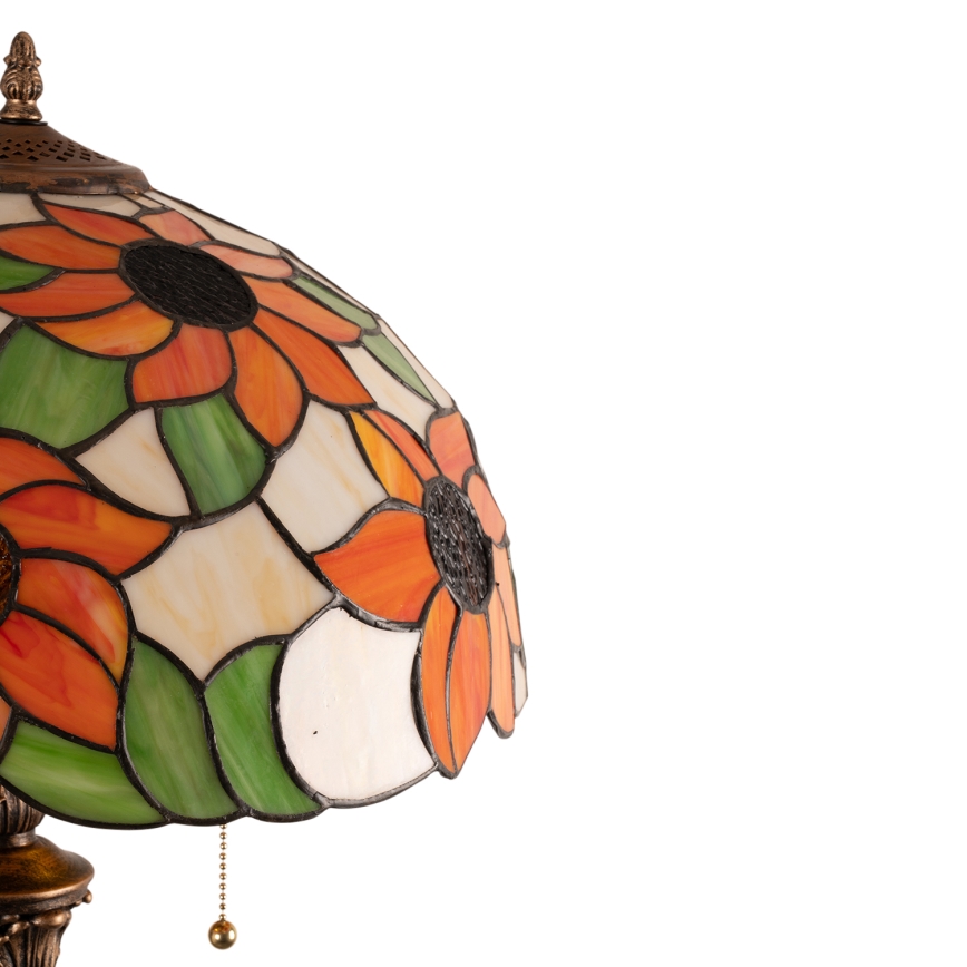 Brilagi - Lampă de podea Tiffany cu vitralii SUNFLOWER 2xE27/60W/230V