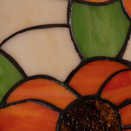 Brilagi - Lampă de podea Tiffany cu vitralii SUNFLOWER 2xE27/60W/230V