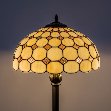 Brilagi - Lampă de podea Tiffany din vitralii DORAN 2xE27/60W/230V
