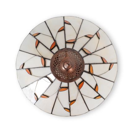 Brilagi - Lampă de podea Tiffany FOLIA, cu vitralii, 2xE27/60W/230V