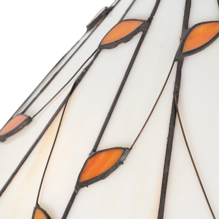Brilagi - Lampă de podea Tiffany FOLIA, cu vitralii, 2xE27/60W/230V