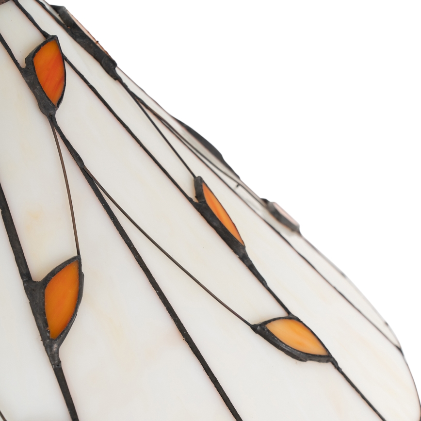 Brilagi - Lampă de podea Tiffany FOLIA, cu vitralii, 2xE27/60W/230V