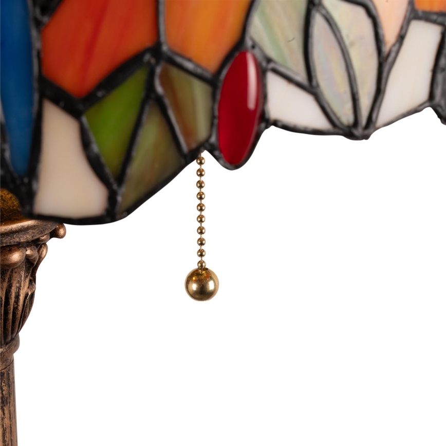 Brilagi - Lampă de podea Tiffany JUNGLE din vitralii 2xE27/60W/230V