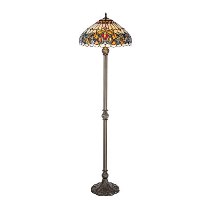 Brilagi - Lampă de podea Tiffany LUISA 2xE27/60W/230V
