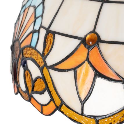 Brilagi - Lampă de podea Tiffany MIRABELLA, abajur din vitralii, 2xE27/60W/230V
