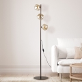Brilagi - Lampă de podea VULCANO 3xG9/8W/230V bronz/bej fumuriu