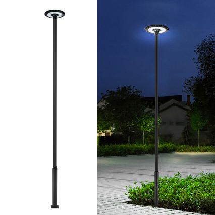 Brilagi - Lampă de stradă LED cu stâlp de 5 m URBANSPARK LED/120W/230V, negru, IP65