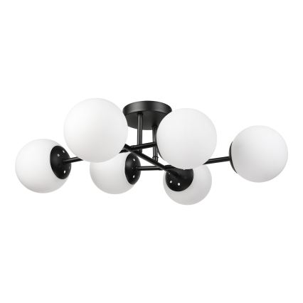 Brilagi - Lampă de tavan aplicată MALONY 6xE14/20W/230V, negru