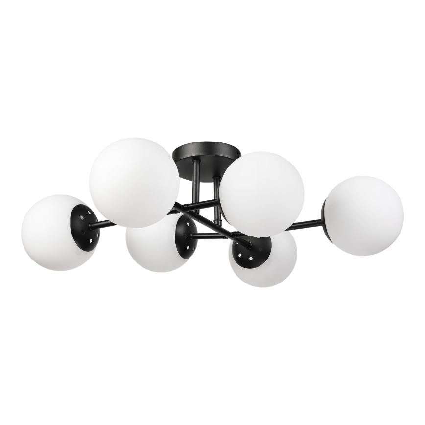 Brilagi - Lampă de tavan aplicată MALONY 6xE14/20W/230V, negru