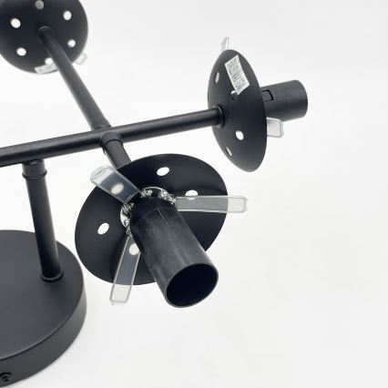 Brilagi - Lampă de tavan aplicată MALONY 6xE14/20W/230V, negru