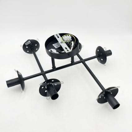 Brilagi - Lampă de tavan aplicată MALONY 6xE14/20W/230V, negru