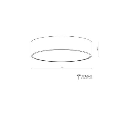 Brilagi - Lampă de tavan CLARE, 3xE27/24W/230V, Ø 40 cm, roz