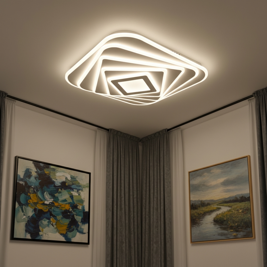 Brilagi - Plafonieră LED dimabilă MODERN LED/210W/230V 3000-6000K 55x55 cm + telecomandă