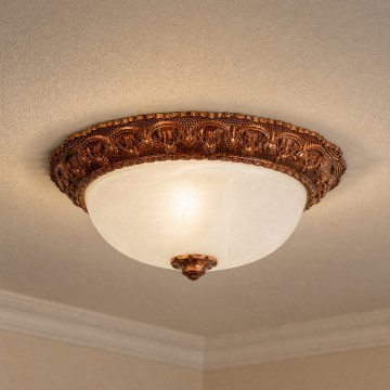 Brilagi - Lampă de tavan FRESCO 2xE27/40W/230V Ø 30 cm aurie