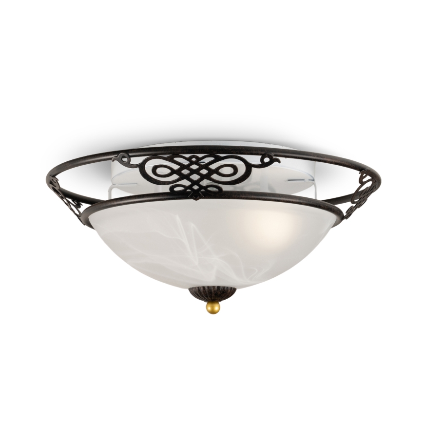 BRILAGI - Lampă de tavan FRESCO 3xE27/40W/230V Ø 48 cm maro