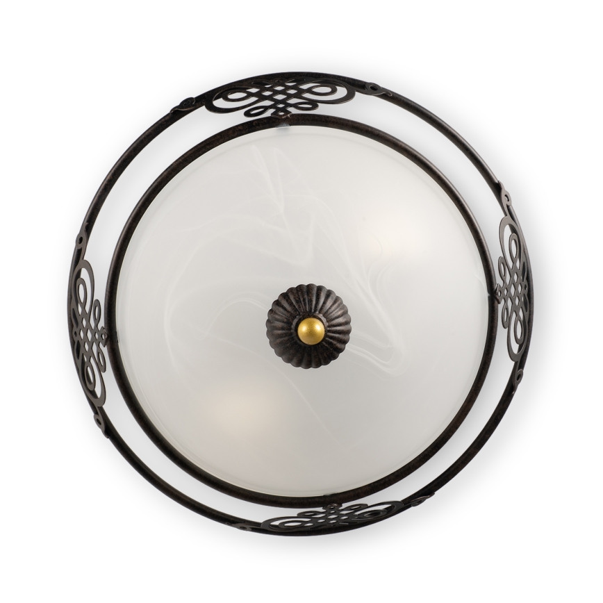 BRILAGI - Lampă de tavan FRESCO 3xE27/40W/230V Ø 48 cm maro