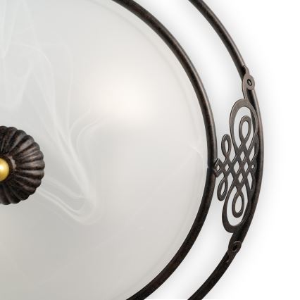 BRILAGI - Lampă de tavan FRESCO 3xE27/40W/230V Ø 48 cm maro