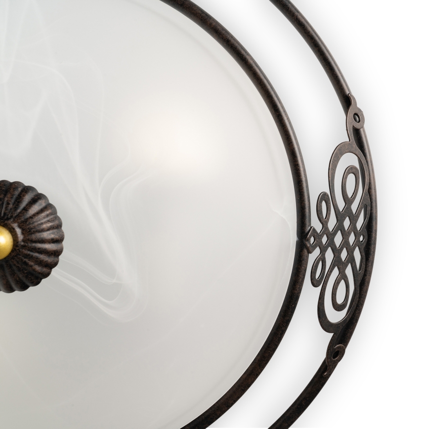 BRILAGI - Lampă de tavan FRESCO 3xE27/40W/230V Ø 48 cm maro