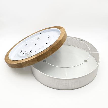 Brilagi - Lampă de tavan LED BELLADONNA LED/36W/230V Ø 50 cm alb/stejar